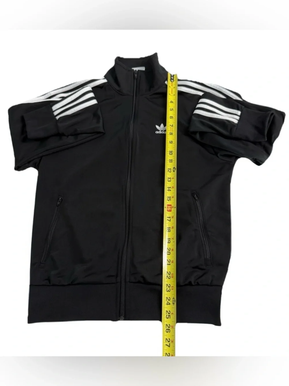 Adidas Originals Firebird Track Jacket Black White Trefoil Stripes Size S - Picture 6 of 8